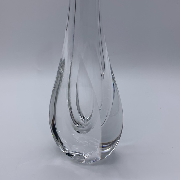 Vintage SAINT LOUIS 3D Crystal Glass Bud Vase 9” France 1967 - Picture 6 of 9